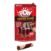 Пръчици за кучета POW Twisted Sticks 4pk 200g Chicken & Beef със сочен пълнеж от пилешко и говеждо месо